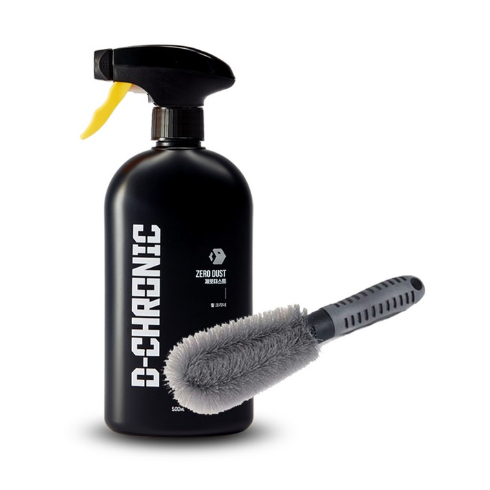 디크로닉 제로더스트 500ml 휠크리너 세정제 클리너 휠 분진 갈변 제거 타이어 세척제 세정 브러쉬 제거제, A-1 제로더스트 500 + 브러시