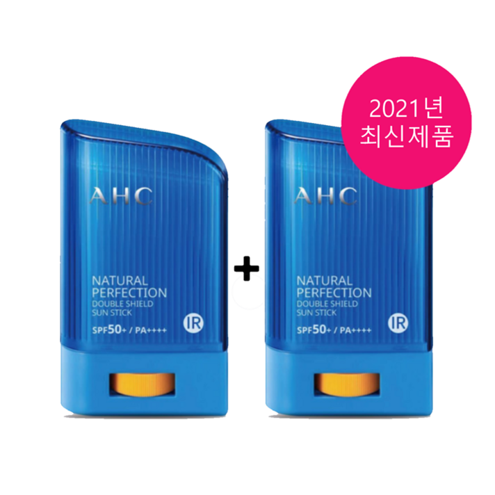 AHC 내추럴 퍼펙션 선스틱 22g SPF50+/PA++++, 2개