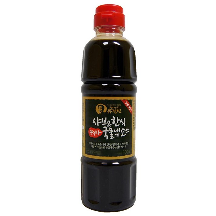 전문 샤브 한식 소스 유경빈 500ml 샤브용 만능 육수 한식소스 샤브샤브용 샤브샤브소스 만능육수 유경빈, 1