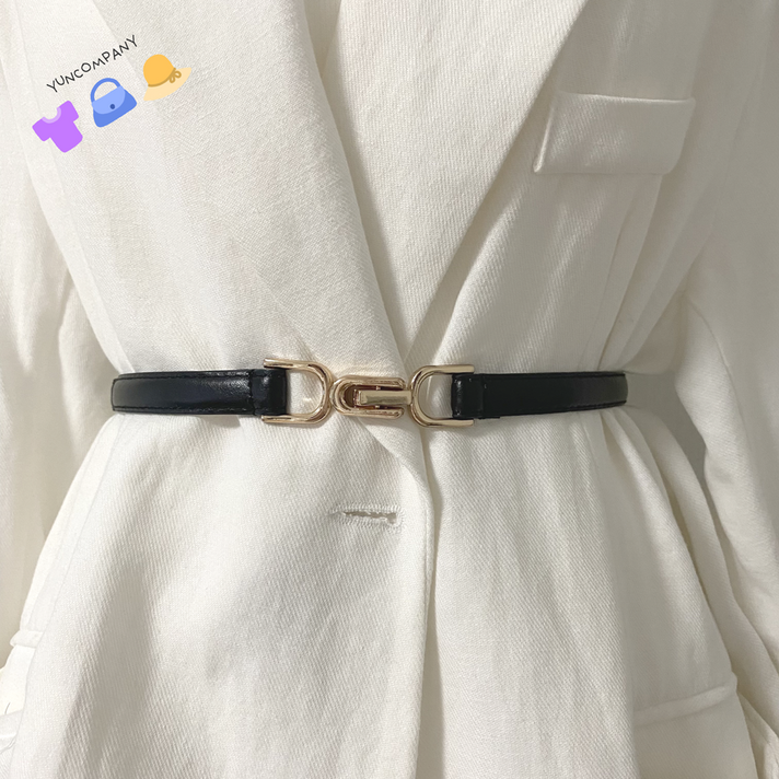 윤끼마켓 원피스벨트 여성 가죽 허리 끈 패션 정장 명품 포인트