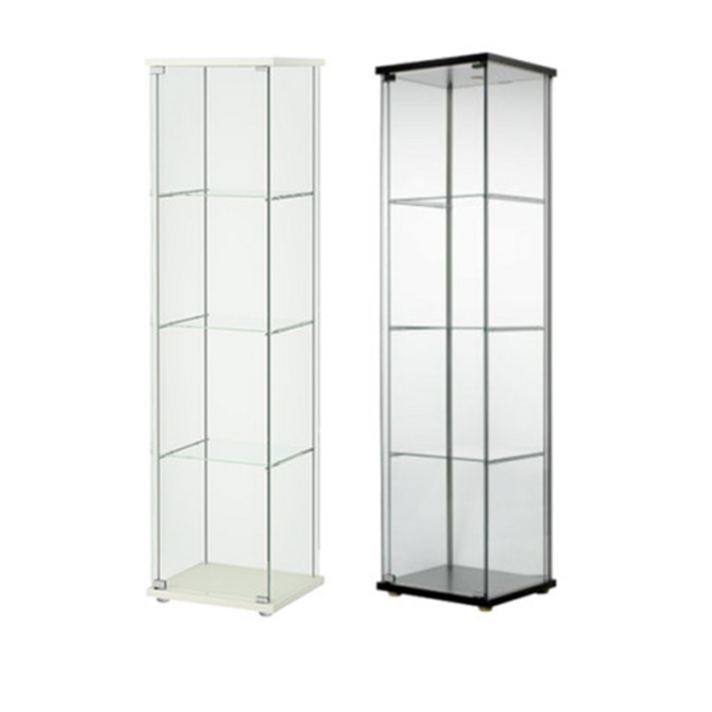 이케아 DETOLF 데톨프 유리도어수납장 진열장, 화이트 203.540.43