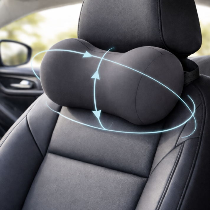 오팬 거북목 자세 교정 메모리폼 차량용 목쿠션