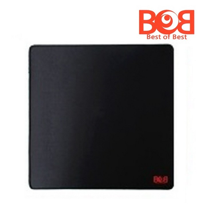 리썬즈몰 BoB 밥패드 일반 선수용 게이밍 마우스패드, 밥패드 라지430mmX430mm 레드로고 블랙, 1개