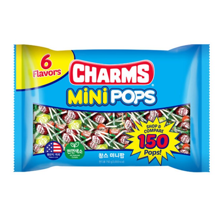 투시 참스 미니팝 캔디 막대사탕 750g(150개), 1개