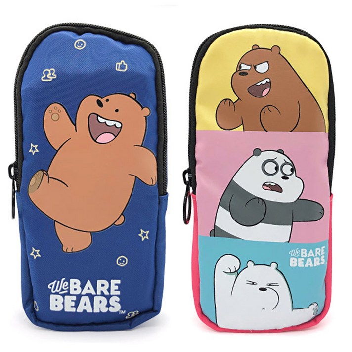 위베어베어스 스마트 포켓 필통파우치(버전2) 659362, 삼둥이