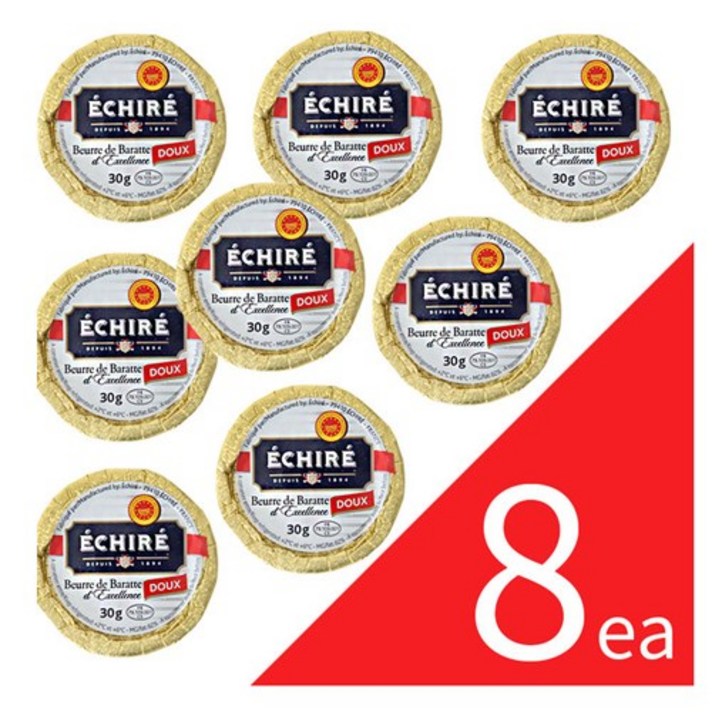 [치즈몰] 에쉬레 무염버터 30g*8ea, 30g, 8개