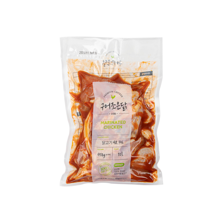 구어조은닭 에어프라이어치킨 1kg(3개 구매시 1개더), 1kg, 1개