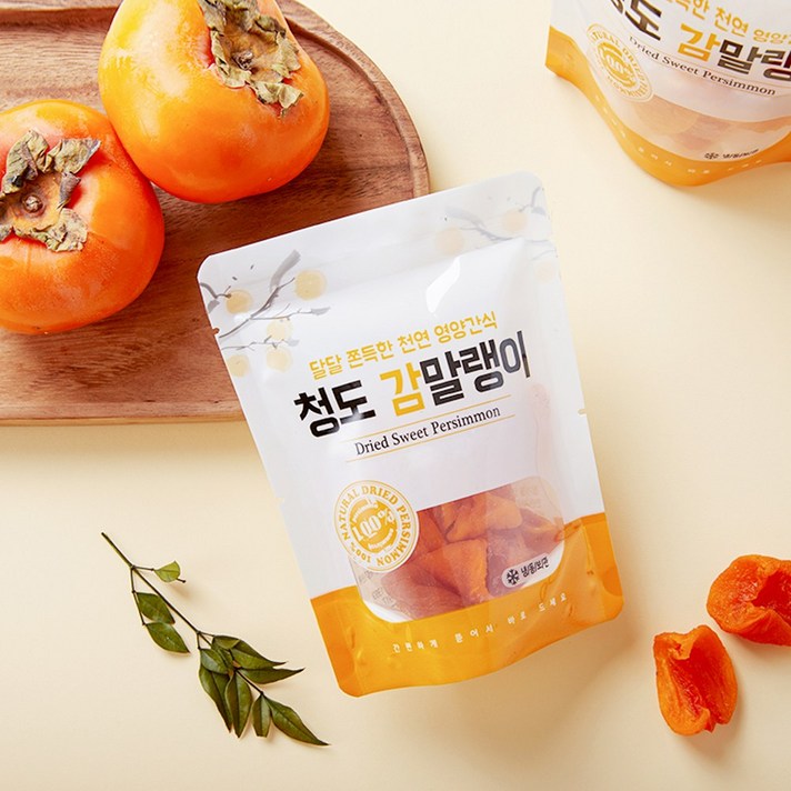 달콤쫀득 청도 감말랭이 소포장 세트 포켓간식, 1개, 02_청도 감말랭이 70g 10봉