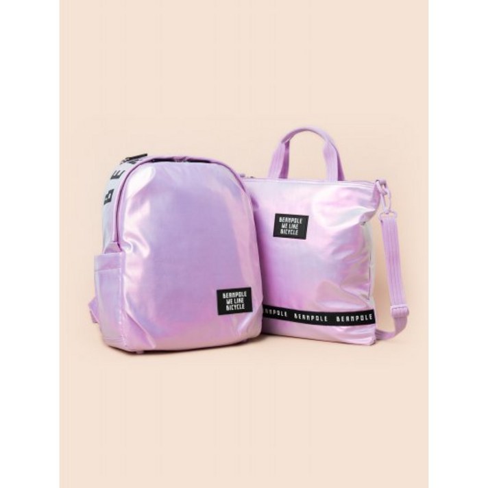 라이트 퍼플 심플 경량 책가방 SET (PS00118020V)