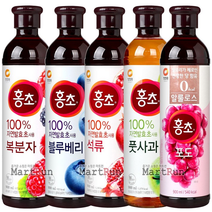 홍초 900ml 골라담기 석류 풋사과 블루베리 복분자, 03 (홍초) 블루베리 900ml