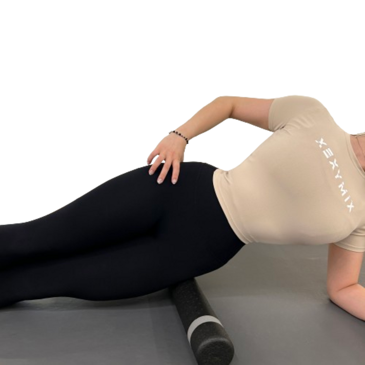 디알컴퍼니 얇은 폼롤러 미니 폼롤러 EPP 폼롤러 45cmX8cm foam roller  목 종아리 허벅지 마사지