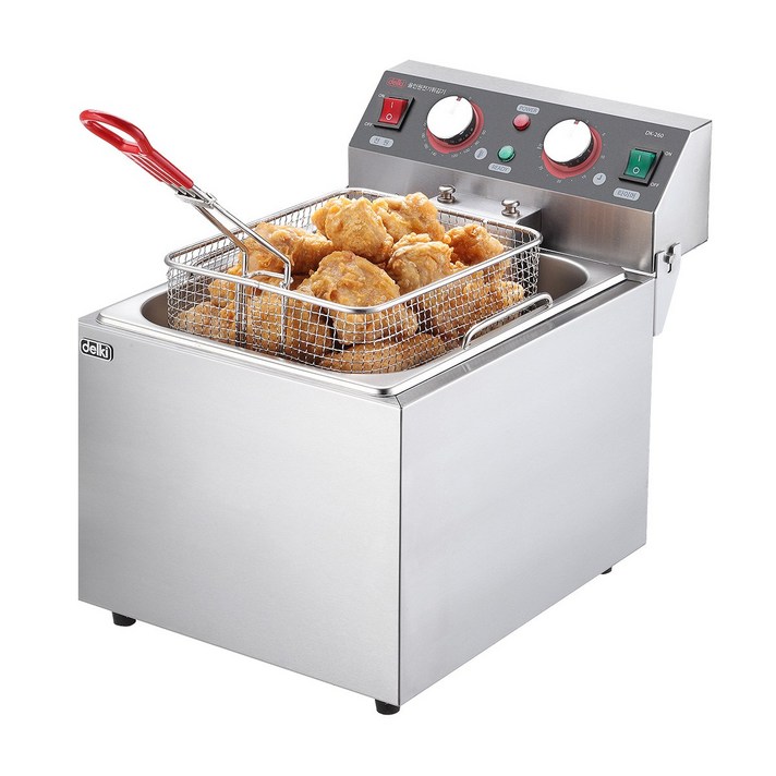 델키 전기튀김기 가정용 업소용 대형, DK-260