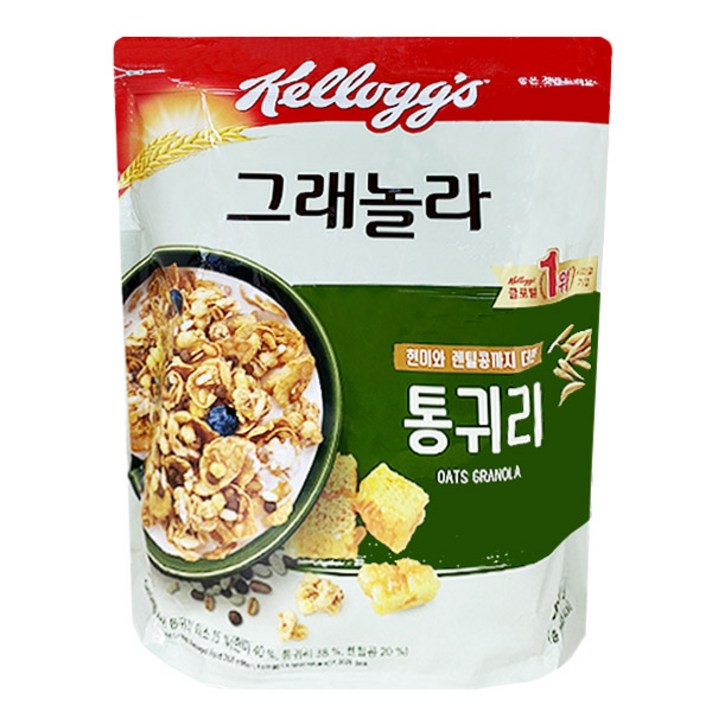 켈로그 통귀리 그래놀라, 500g, 2개