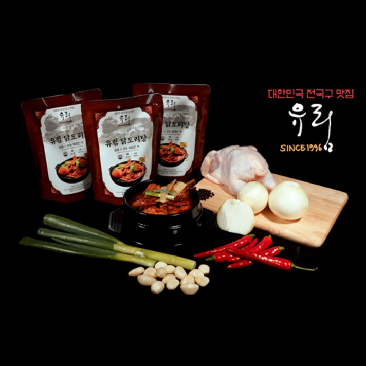 유림닭도리탕 매콤 양념 닭도리탕 닭볶음탕 간편조리 강서맛집 토종닭 700g x 6팩