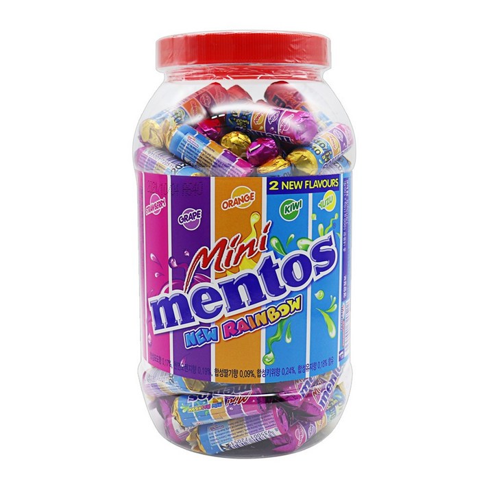  멘토스 미니멘토스 뉴레인보우, 1kg, 1개 