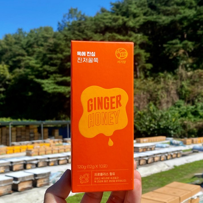  [서기당] 목에진심 진저꿀쭉 12g x 10포 국산 생강 진액과 천연벌꿀 숙성 꿀스틱 120g, 2박스, 1박스 