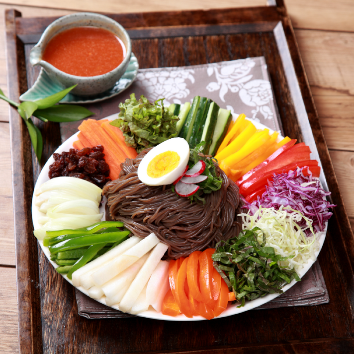 마켓큐피드 쟁반 막국수세트 250g (쟁반국수200g+비빔장50g), 1개