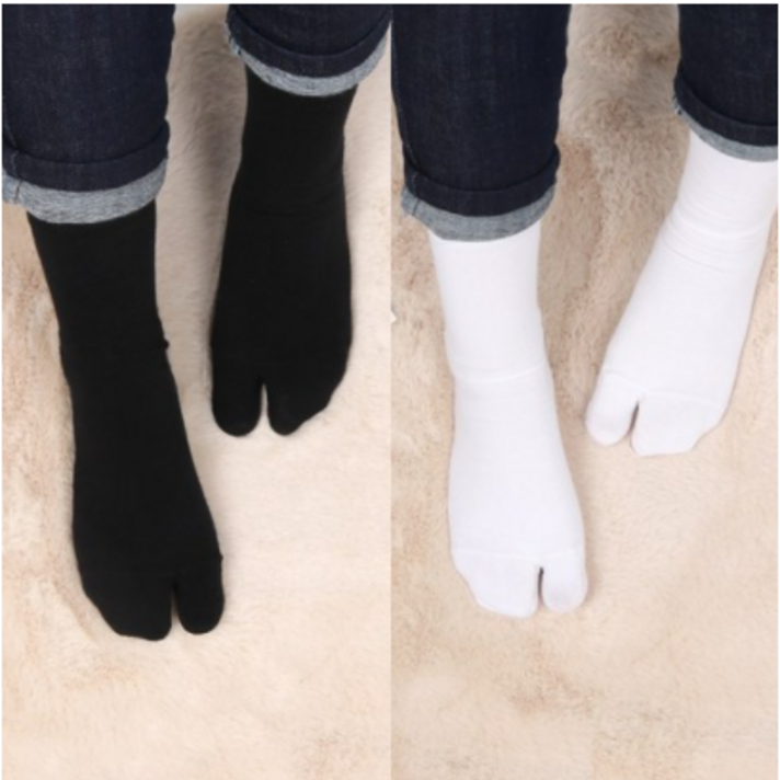 양말명가 남녀공용 중목 무지 컬러 타비양말 족발 쪼리 타비삭스 6켤레
