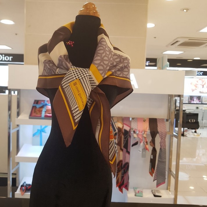 [루이까또즈] 실크 100% 미니 스카프 루이슈슈 SA-2WSM762