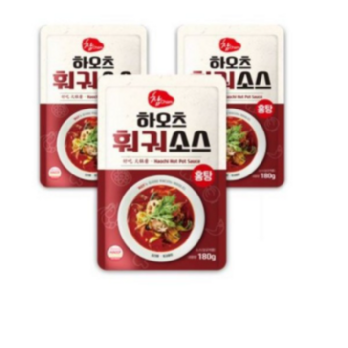 참소스 하오츠 훠궈소스 홍탕, 180g, 20개