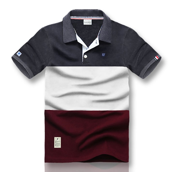 블루포스 남녀공용 스퍼쿨 반팔카라티 배색 남자티셔츠 단체복 커플티