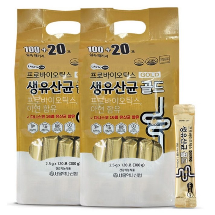  서울약사신협 프로바이오틱스 생유산균 골드, 300g, 2개 