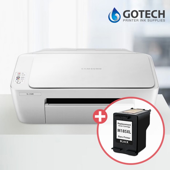 삼성 SL-J1680 잉크젯 복합기 특대용량 재생잉크 포함 가정용 프린터, SL-J1680 특대용량 재생잉크 블랙 포함