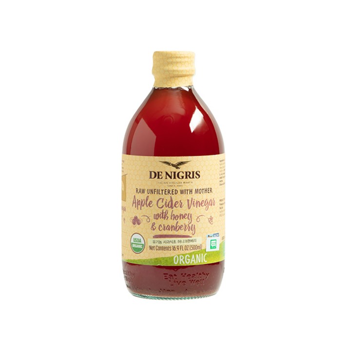 드니그리스 유기농 사과식초 허니크랜베리, 500ml, 1개