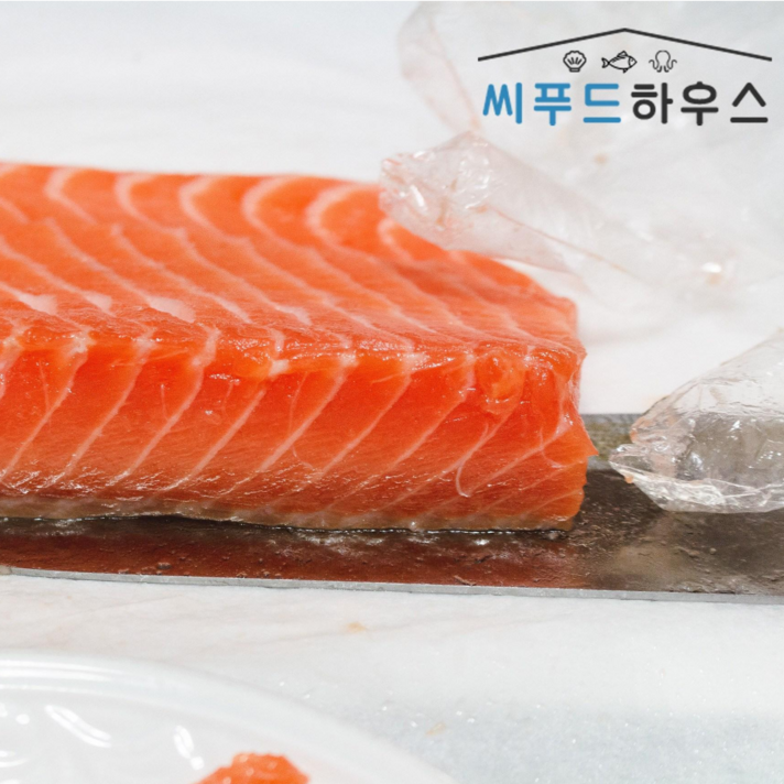 노르웨이 생연어 필렛 연어회 500g 1kg, 04_생연어 몸뱃살 500g