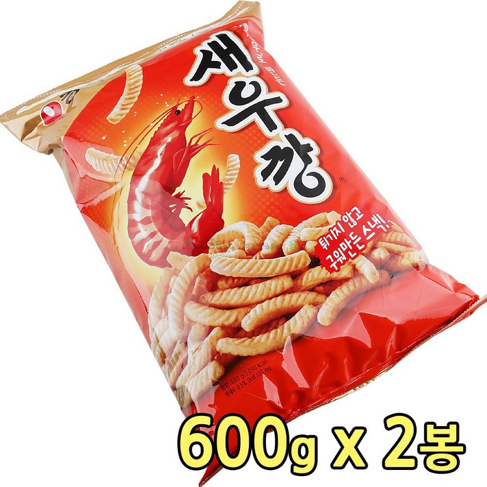 농심 새우깡 600g x 2봉 대용량
