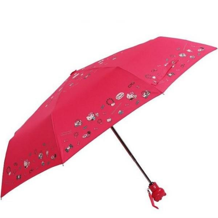 헬로키티 쇼핑 3단자동우산