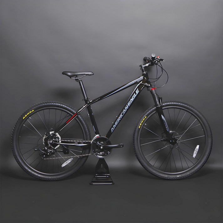 시마노24단 유압식 입문용 27.5인치 산악인증 MTB 자전거, 블랙그레이