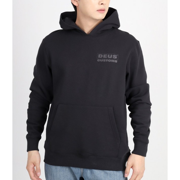 국내매장판 데우스 BARRETT 후드 DMF238098 BLK 배럿 후디