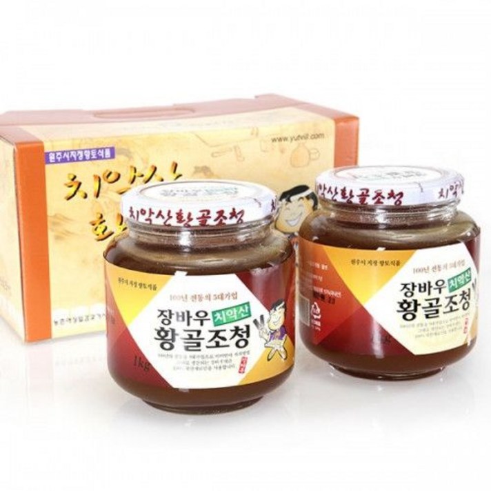 장바우치악산 황골엿 조청 1kg X 2개 / 국산 100%(쌀+옥수수+맥아) 100년 전통 대한민국 식품명인 제70호 김명자, 1개