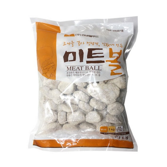 전원 미트볼1kg/냉동 간편조리기타냉동 간편조리식품, 본상품선택