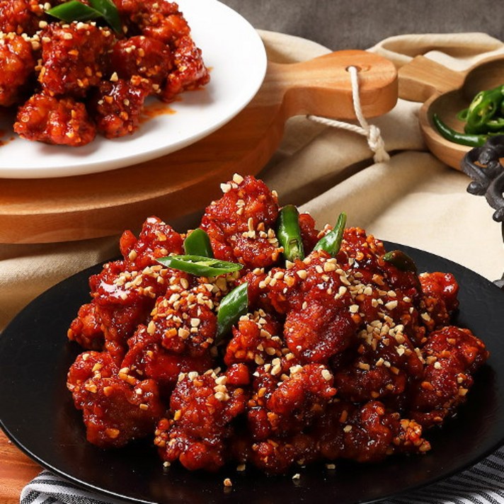 [속초중앙닭강정]뼈있는 닭강정(매운맛) 1700g, 단품