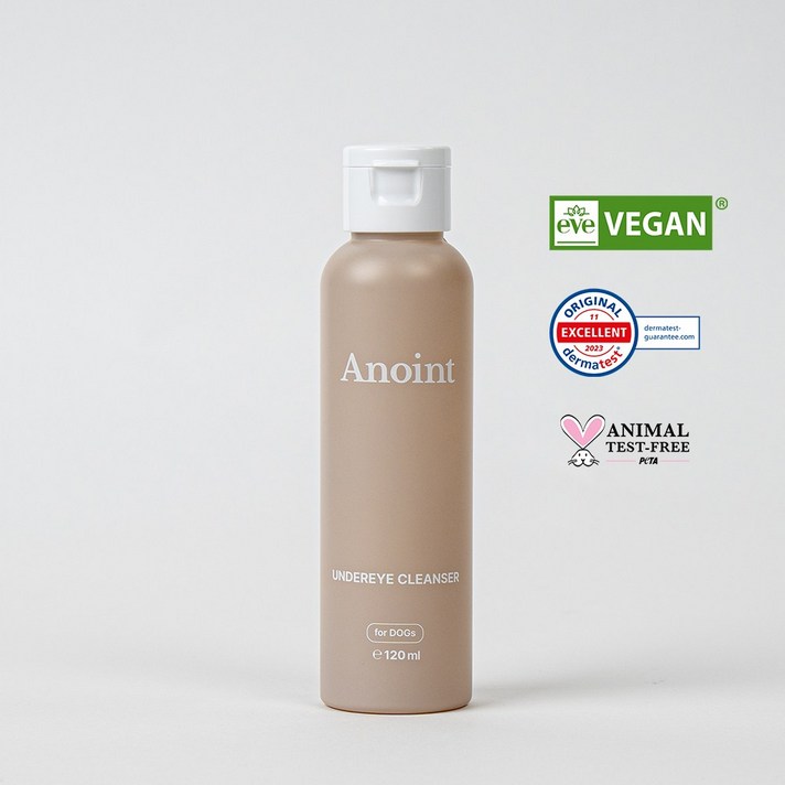 어노인트 언더아이클렌져 강아지 고양이 눈물 세정제 눈물냄새 비건 저자극 무향 120ml, 1개, 1개, 120g, 120ml