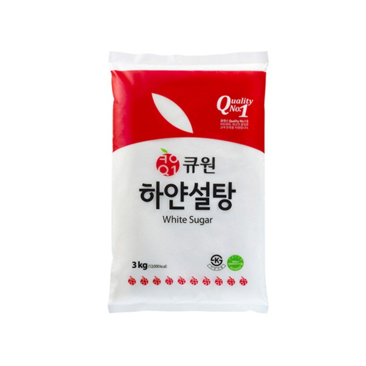 큐원 하얀 설탕, 3kg, 1개