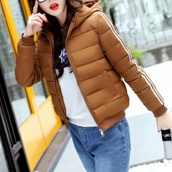 모던 캐주얼 여성 숏 패딩 점퍼 야상 추동 아우터 데일리 136호+ 덧신 kirahosi 증정 Piovgsb