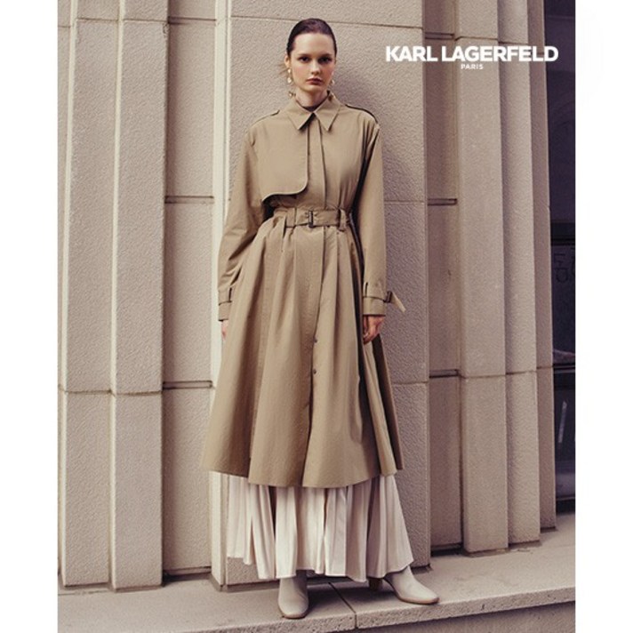 [23FW] 칼라거펠트 FW 블랑쉬 트렌치드레스