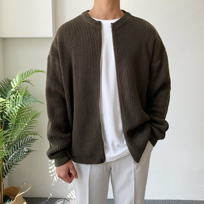 토니어스 투웨이 니트 집업 가디건 6color