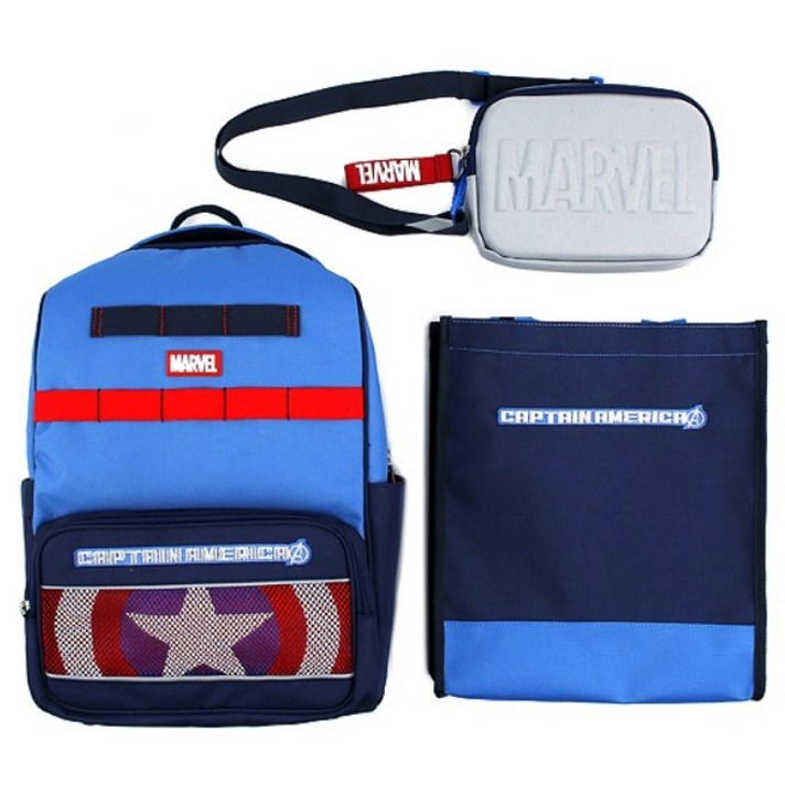 마블 캡틴 체인지 경량 책가방세트 MV0314