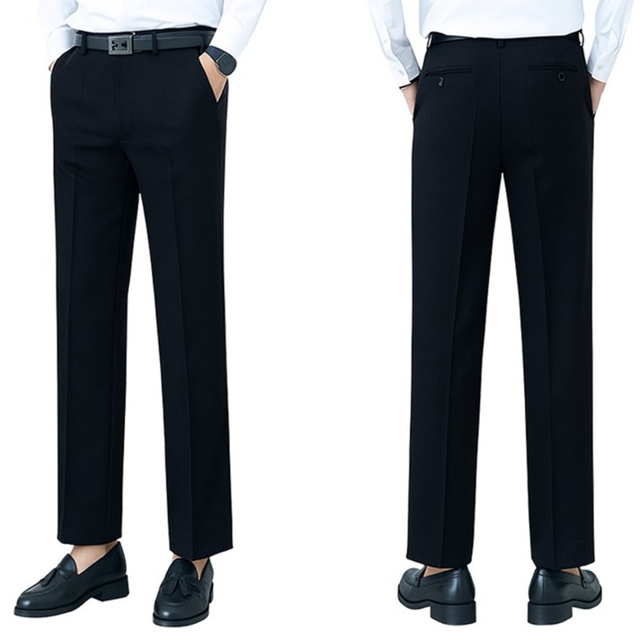 레디핏 남자 링클프리 기장수선 필요없는 빅사이즈 기본 지퍼 스판 슬랙스 정장바지