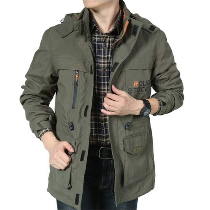 차쿠 남성 겨울 야상점퍼 양털 안감 낚시 캠핑 아웃도어 점퍼