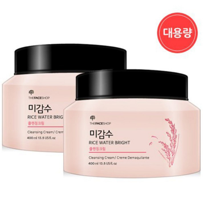 더페이스샵 미감수 브라이트 클렌징 크림 대용량, 400ml, 2개