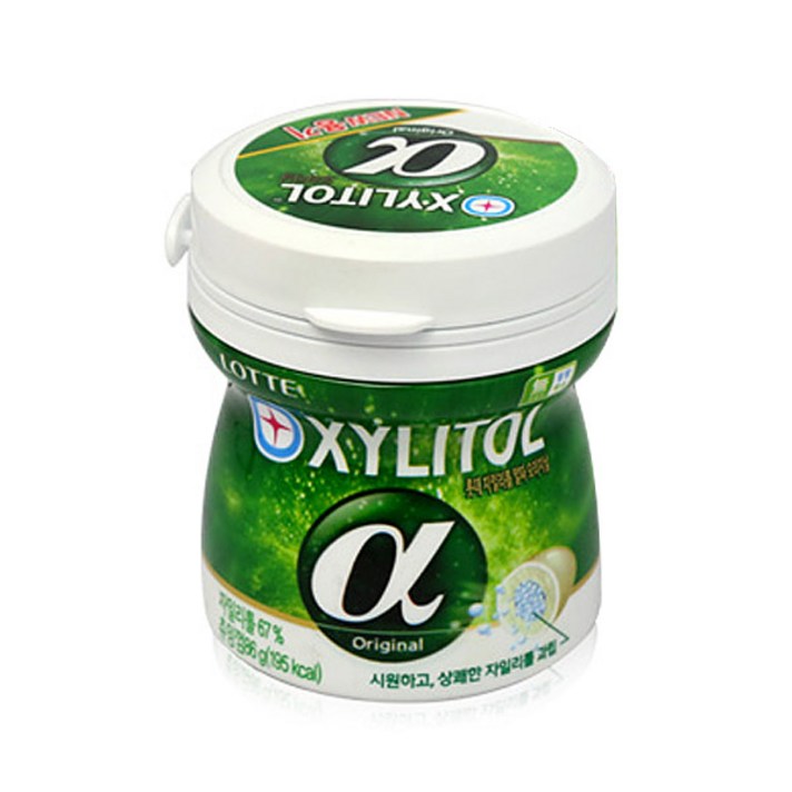 롯데제과 자일리톨알파용기 86g, 자일리톨알파용기86g, 1개