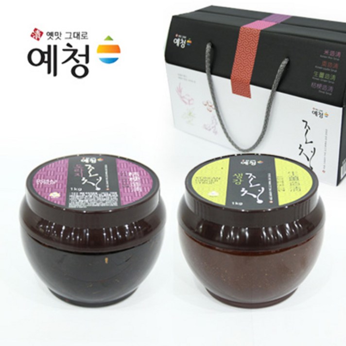 예청 옛방식 그대로 만든 도라지 생강 쌀 조청, 1개, 예청 생도라지 조청1kg+생강 조청1kg