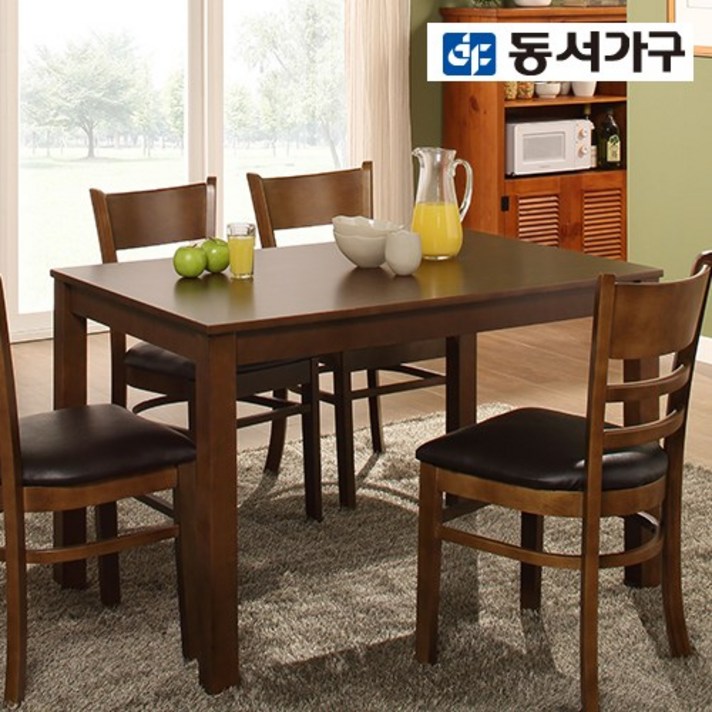 [동서가구] 케빈4인목대 식탁테이블 DF903834, 네추럴