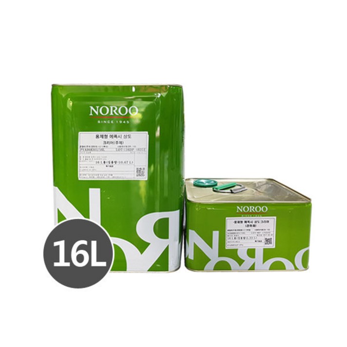 노루페인트 빈티지 상도 크린폭시 용제형 에폭시 크리어 16L (투명), 1개