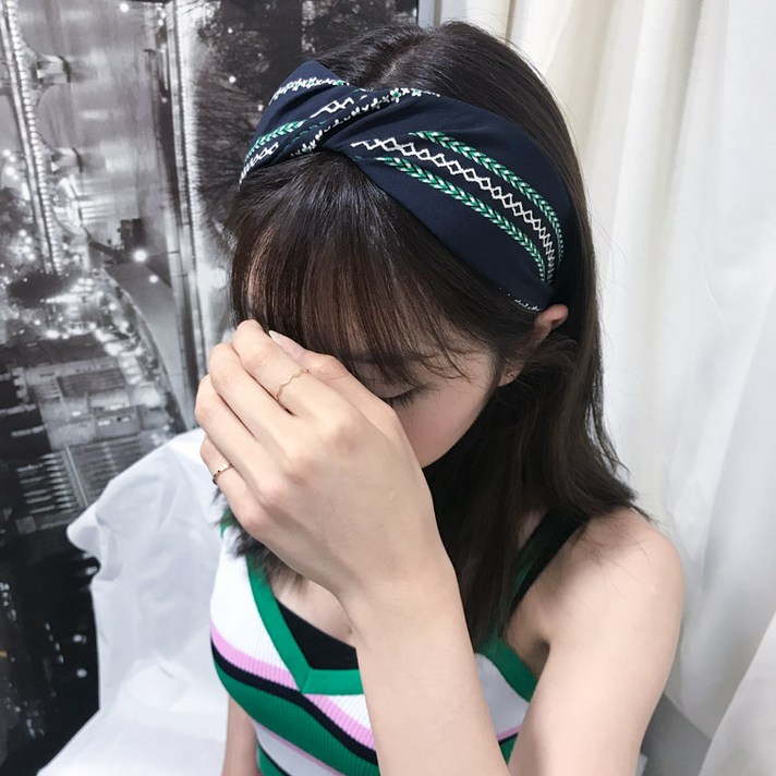키메라제이 헤링 꼬임 반다나 헤어밴드